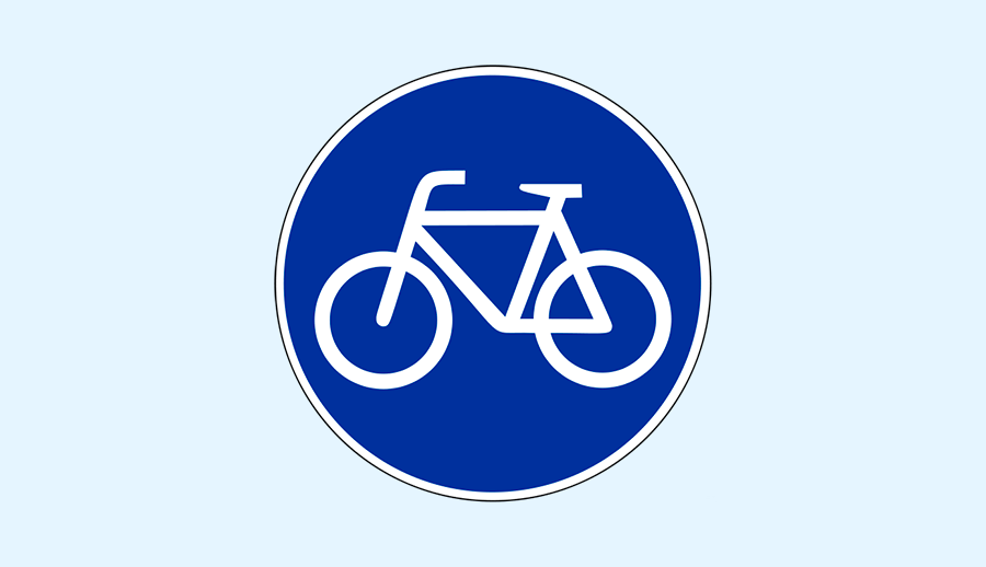 знак велосипедной дорожки