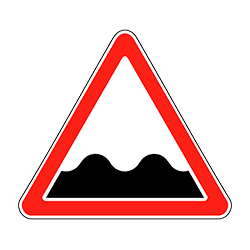 знак 1.16 Неровная дорога
