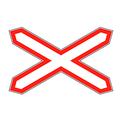 знак 1.3.1 Однопутная железная дорога