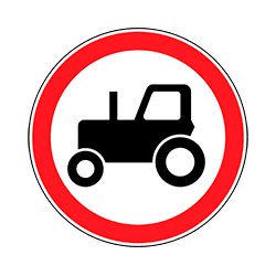 знак 3.6 &laquo;Движение тракторов запрещено