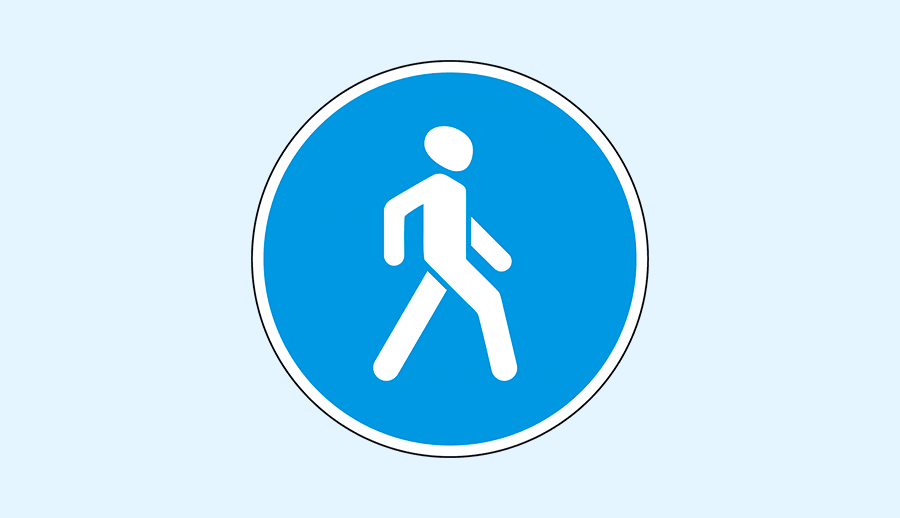 знак пешеходная дорожка