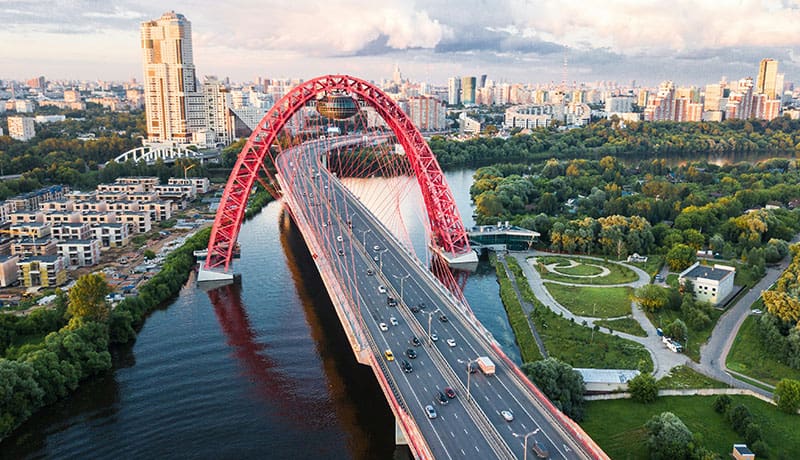 автомобильный мост в москве