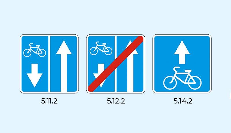 дорожные знаки для велосипедистов