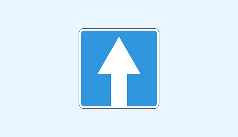 знак 5.5 дорога с односторонним движением
