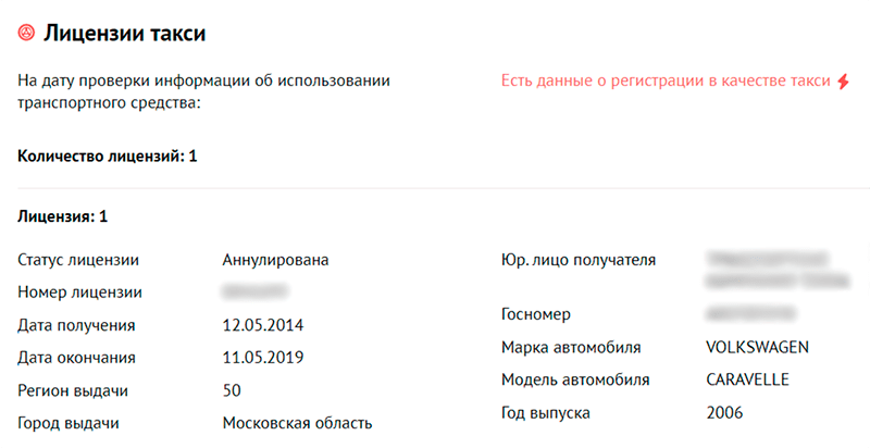 лицензия такси на автокоде