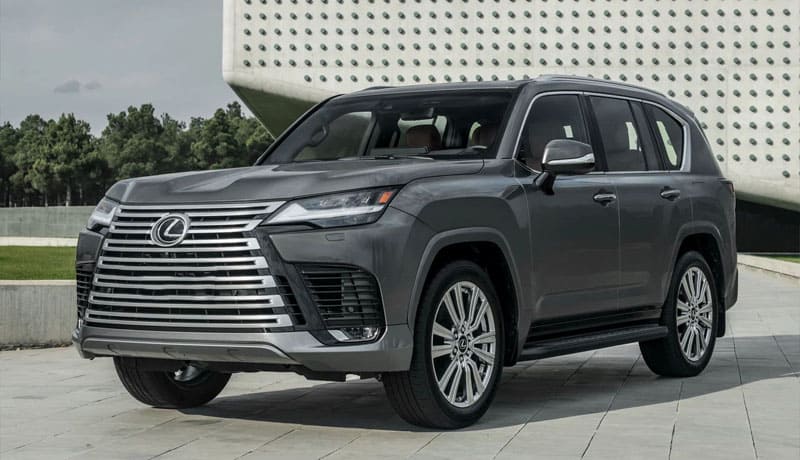 лексус лх серый