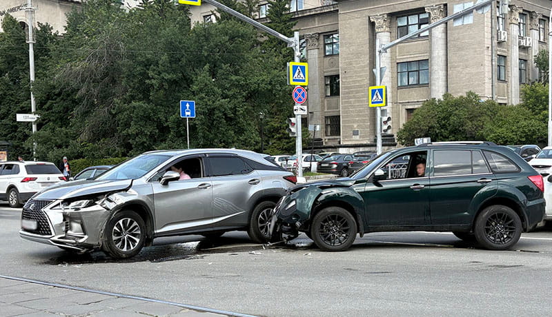 дтп столкновение двух автомобилей