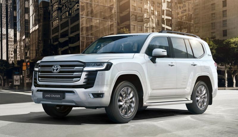 тойота ленд крузер белый