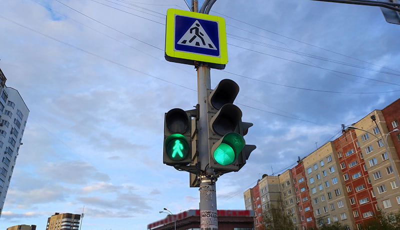 зеленый сигнал светофора