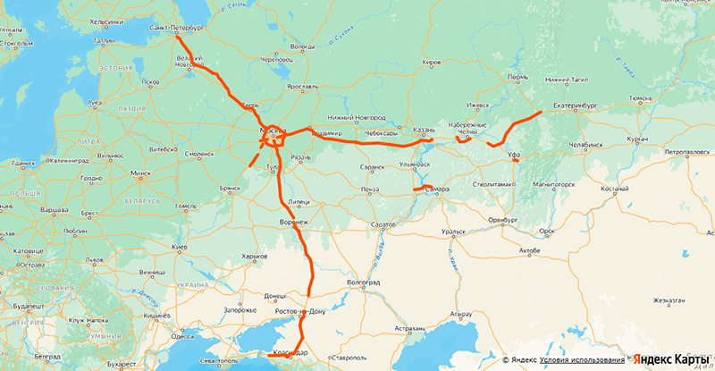 схема платных дорог на сайте