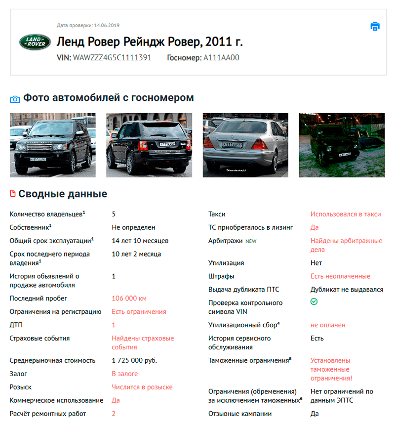 пример отчета на автокоде