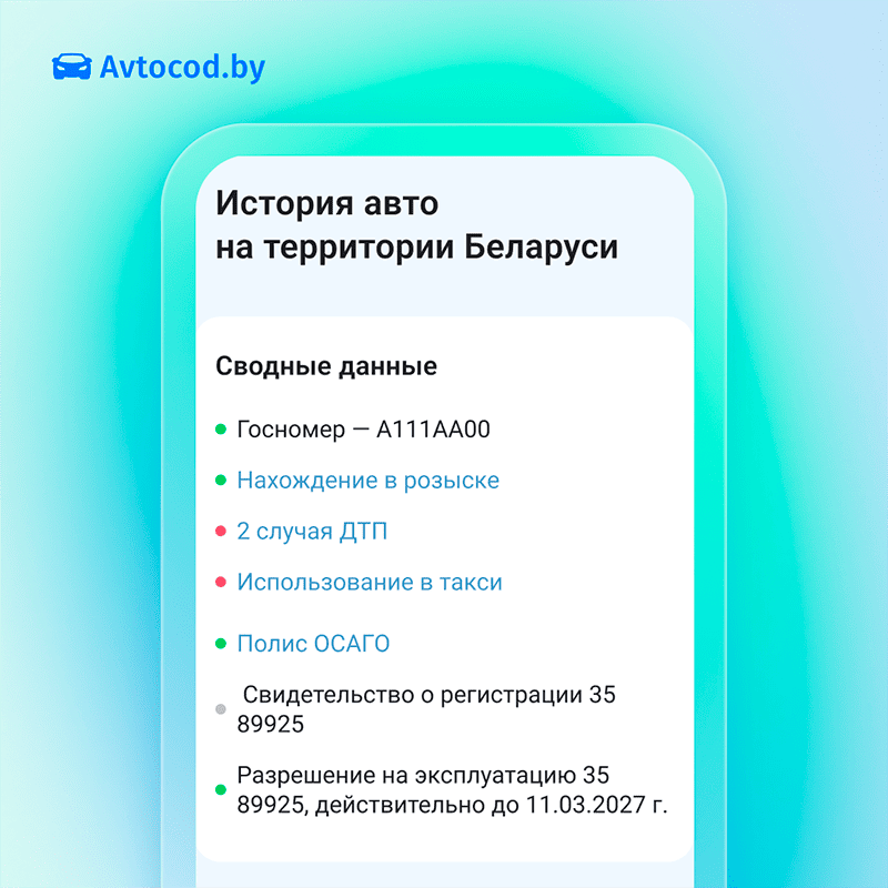 проверка авто в беларуси